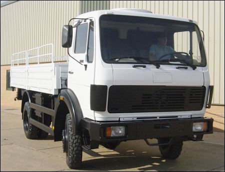 Mercedes 1017 4x4 Drop Side Cargo Truck - ex military vehicles for sale, mod surplus