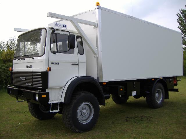 Iveco 110-16 4x4 refrigerated cargo truck - ex military vehicles for sale, mod surplus