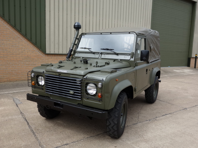 Land rover 90 LHD wolf (Soft Top) - ex military vehicles for sale, mod surplus