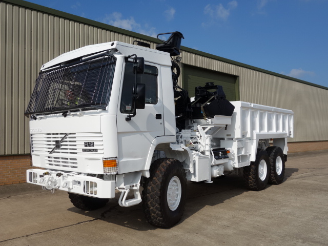 Volvo FL12 tipper with protected cab - ex military vehicles for sale, mod surplus