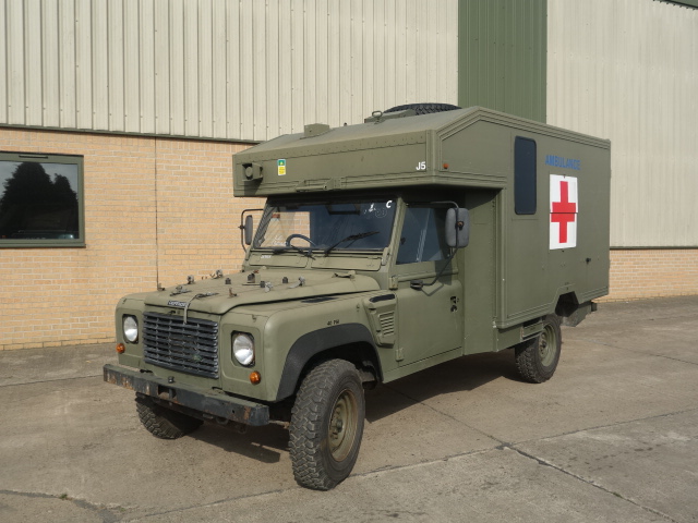 Land Rover 130 Defender Wolf RHD Evac Unit - ex military vehicles for sale, mod surplus