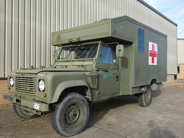 Land Rover 130 Defender Wolf LHD Ambulance - ex military vehicles for sale, mod surplus