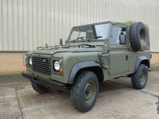 Land rover 90 RHD wolf (Soft Top) - ex military vehicles for sale, mod surplus