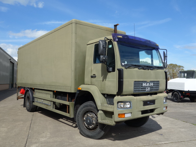 MAN 18.225 4X4 box truck  - ex military vehicles for sale, mod surplus