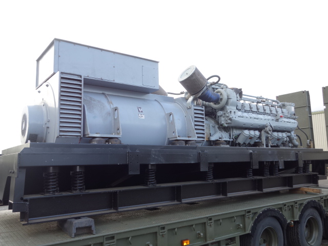 MTU 2500 KVA Generator sets - ex military vehicles for sale, mod surplus