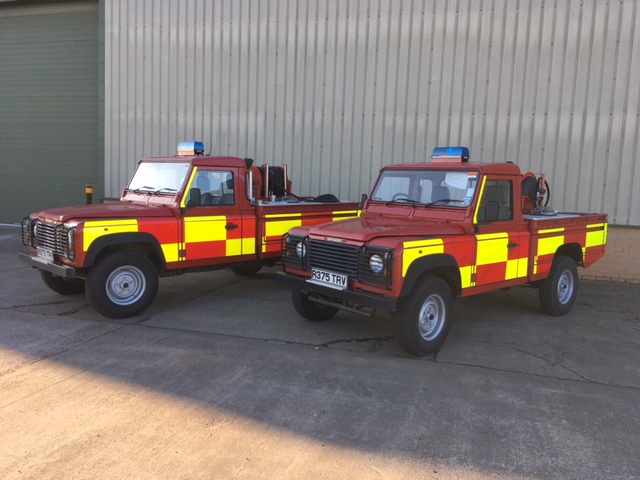 Land Rover 110 fire appliance - ex military vehicles for sale, mod surplus