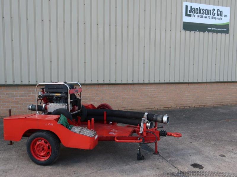 Godiva Fire Fighting Water Pump Trailer - ex military vehicles for sale, mod surplus
