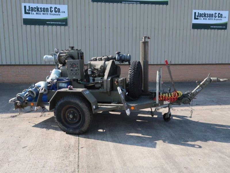 Gilkes 6 inch Water Pump Trailer  - ex military vehicles for sale, mod surplus