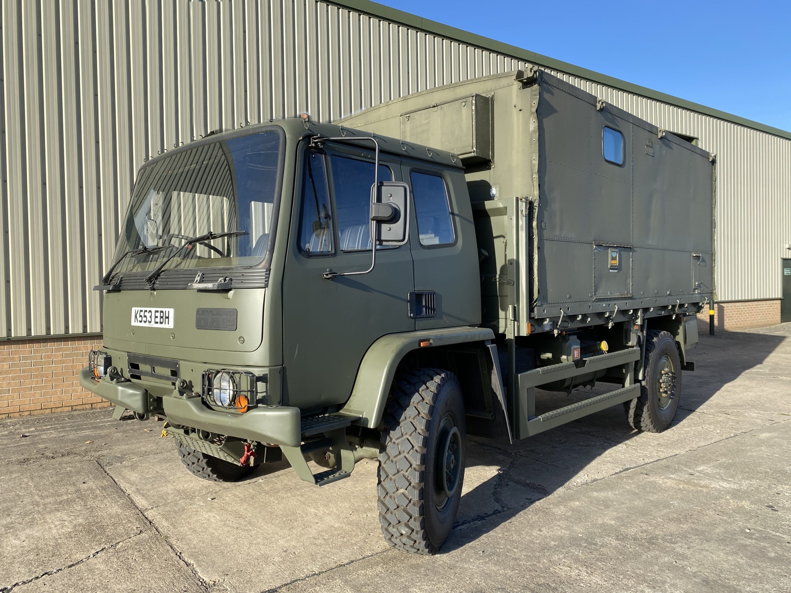 military vehicles for sale - Leyland Daf 4×4 Box Truck Road Registered