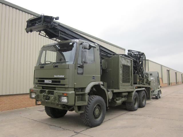Iveco Eurotrakker 6x6 drilling rig - ex military vehicles for sale, mod surplus