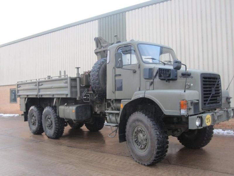 Volvo N10 6x6 cargo/crane truck - ex military vehicles for sale, mod surplus
