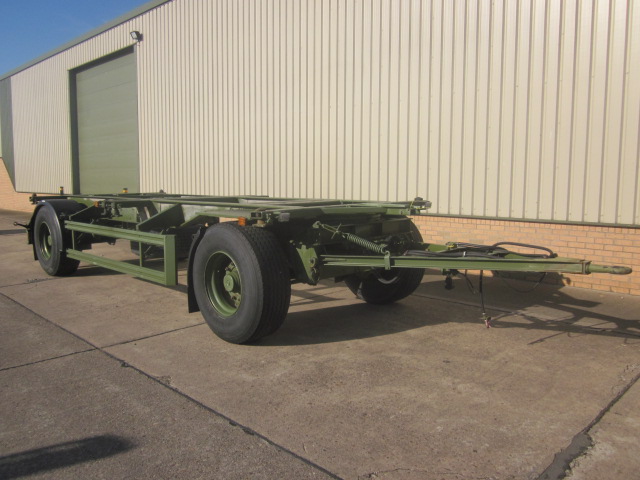 Eichkorn 20ft 20,000 kg skeleton / container trailer - ex military vehicles for sale, mod surplus