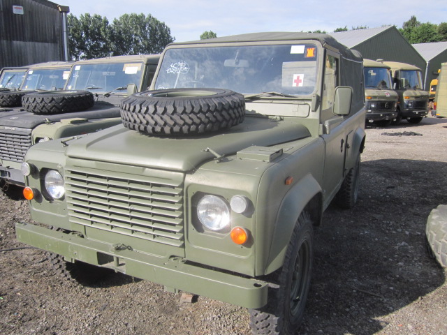 Land Rover Defender 110 2.5L NA Diesel (Soft Top) - ex military vehicles for sale, mod surplus