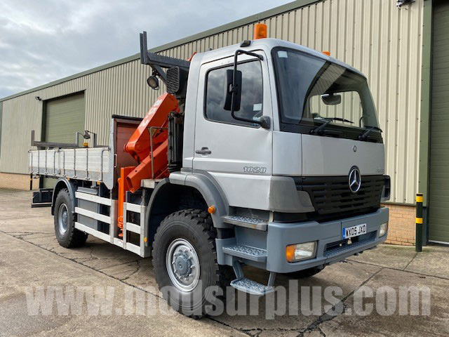 military vehicles for sale - Mercedes Atego 1828 4×4 Crane Truck