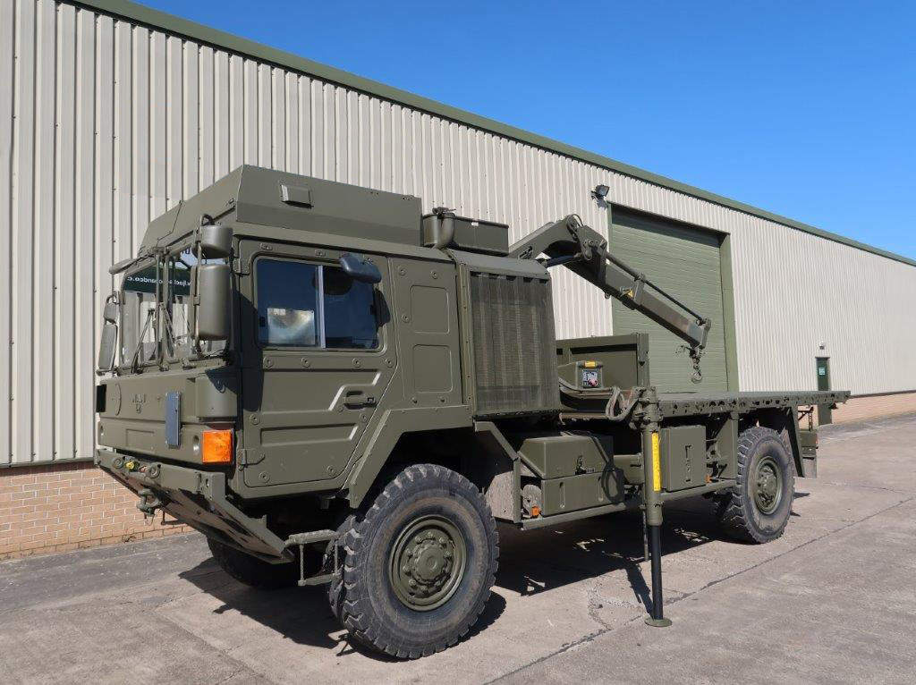 MAN HX60 18.330 4x4 Crane Truck - ex military vehicles for sale, mod surplus