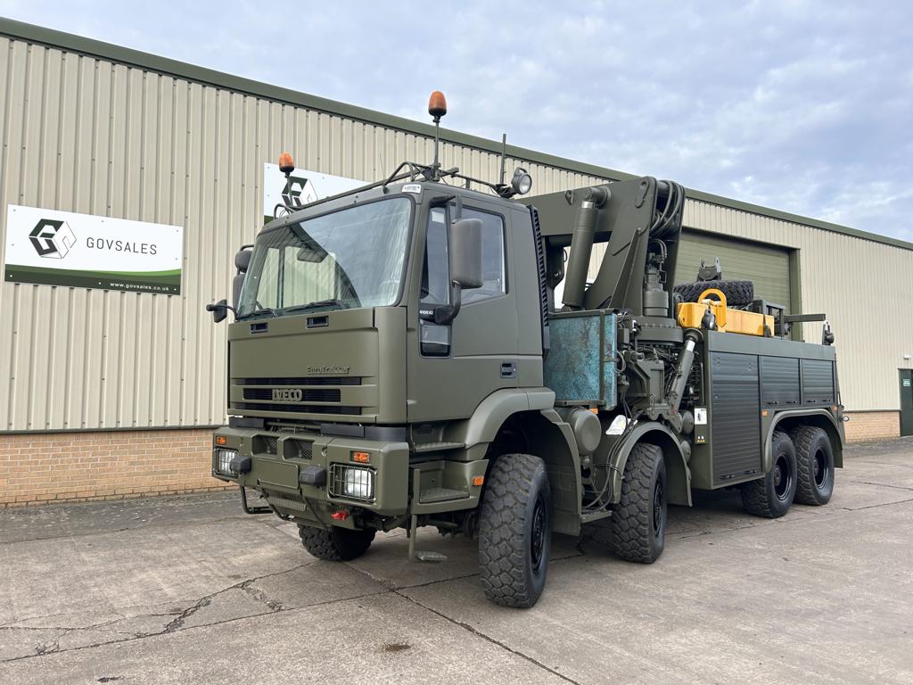 Iveco Eurotrakker 410E42 8x8 Recovery Truck - ex military vehicles for sale, mod surplus
