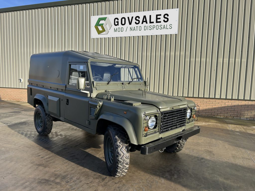 Ex Army Land Rover 110 Wolf REMUS for sale. Military 4x4 utility vehicle with proven off road capability, ideal for expedition, commercial and export use Land Rover Defender 110 Wolf REMUS RHD Hard Top - ex military vehicles for sale, mod surplus