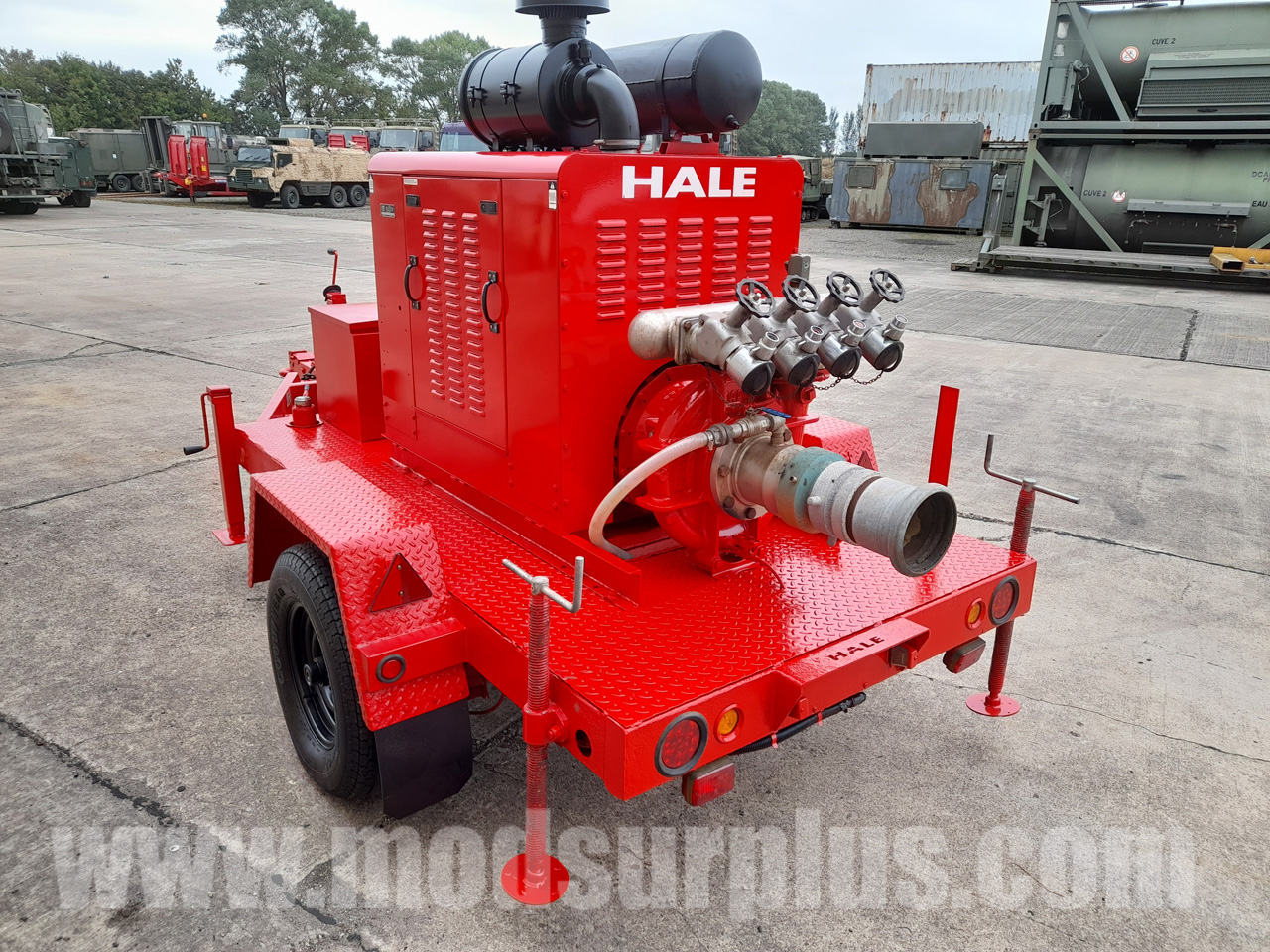 Hale Trailered High Capacity Fire Pump - ex military vehicles for sale, mod surplus